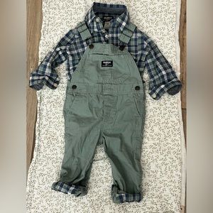 Oshkosh Overalls with matching Undershirt
